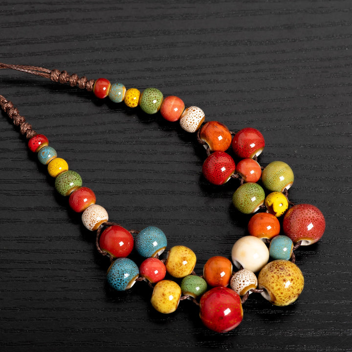 Orchard Ceramic Bib Necklace