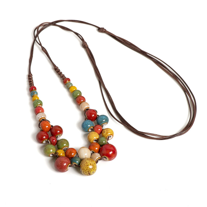 Orchard Ceramic Bib Necklace