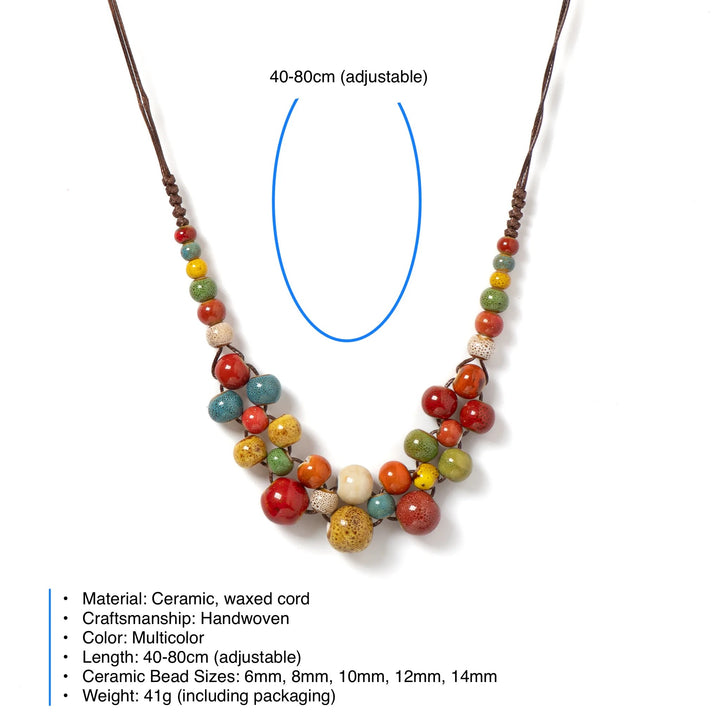 Orchard Ceramic Bib Necklace