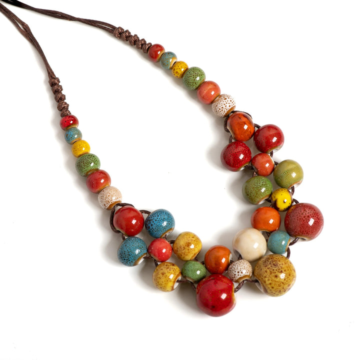 Orchard Ceramic Bib Necklace