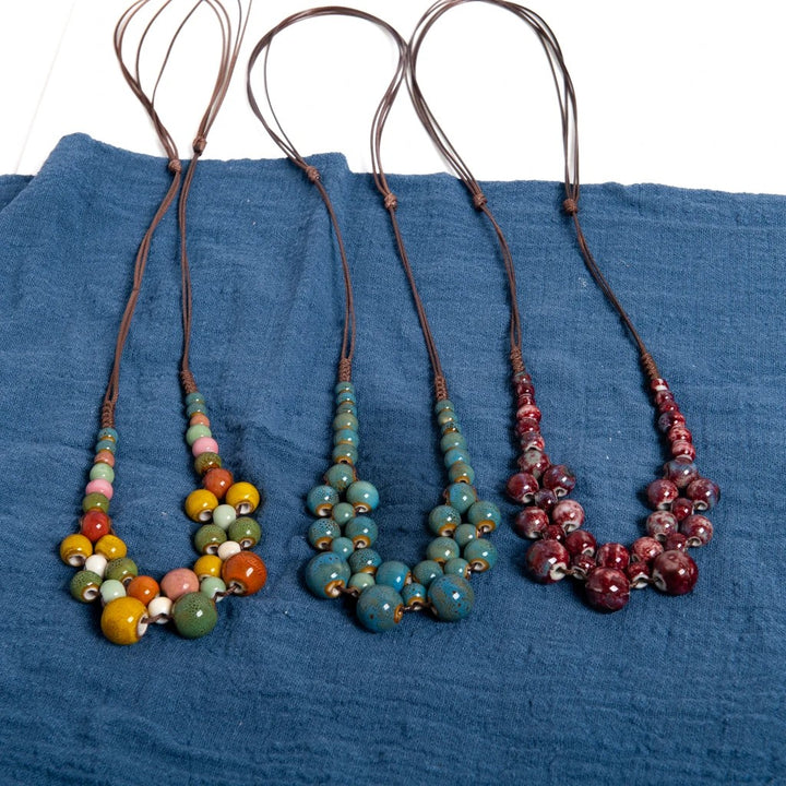 Orchard Ceramic Bib Necklace