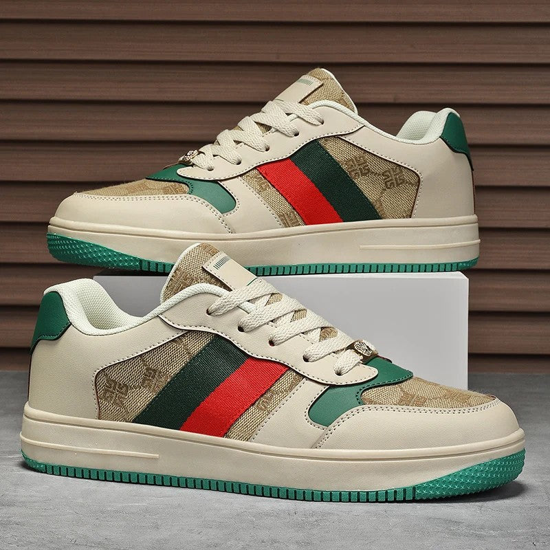 Palazzo Stripe Court Sneakers