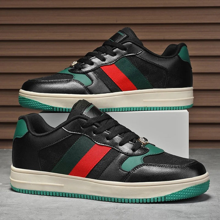 Palazzo Stripe Court Sneakers