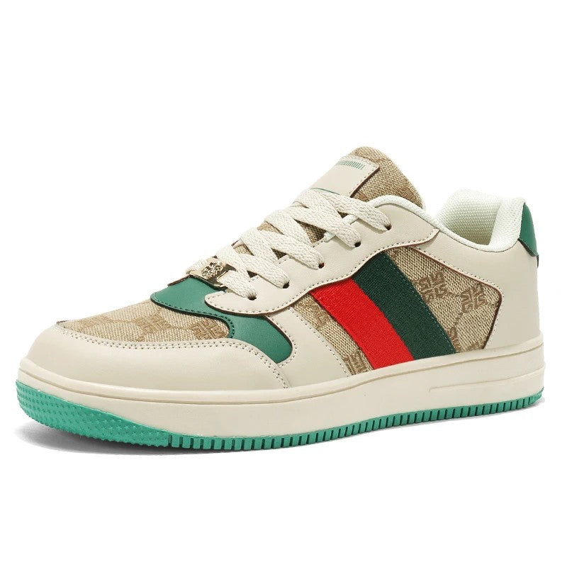 Palazzo Stripe Court Sneakers