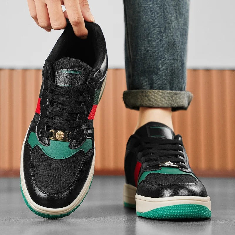 Palazzo Stripe Court Sneakers