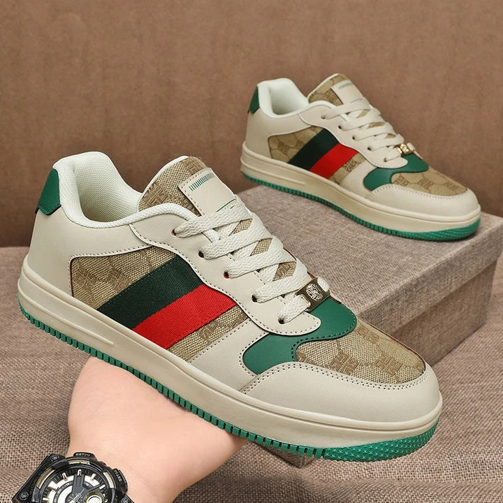 Palazzo Stripe Court Sneakers