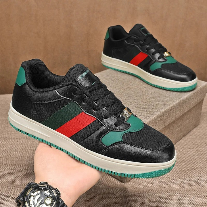 Palazzo Stripe Court Sneakers