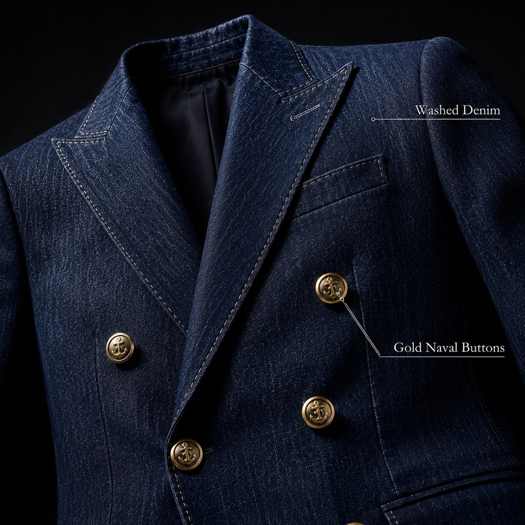 Ammiraglio Double-Breasted Denim Blazer — ce_metastatic_03