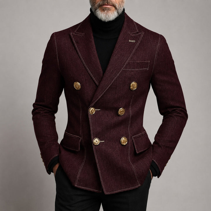 Ammiraglio Double-Breasted Denim Blazer — ce_pivot_front_04