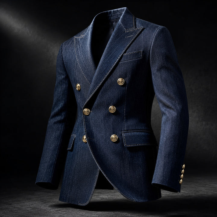 Ammiraglio Double-Breasted Denim Blazer — ce_metastatic_06