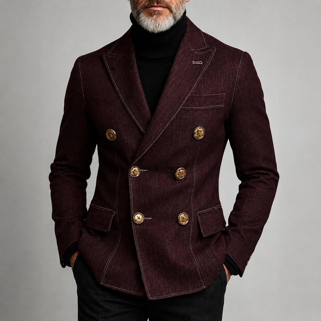 Ammiraglio Double-Breasted Denim Blazer — ce_pivot_front_07