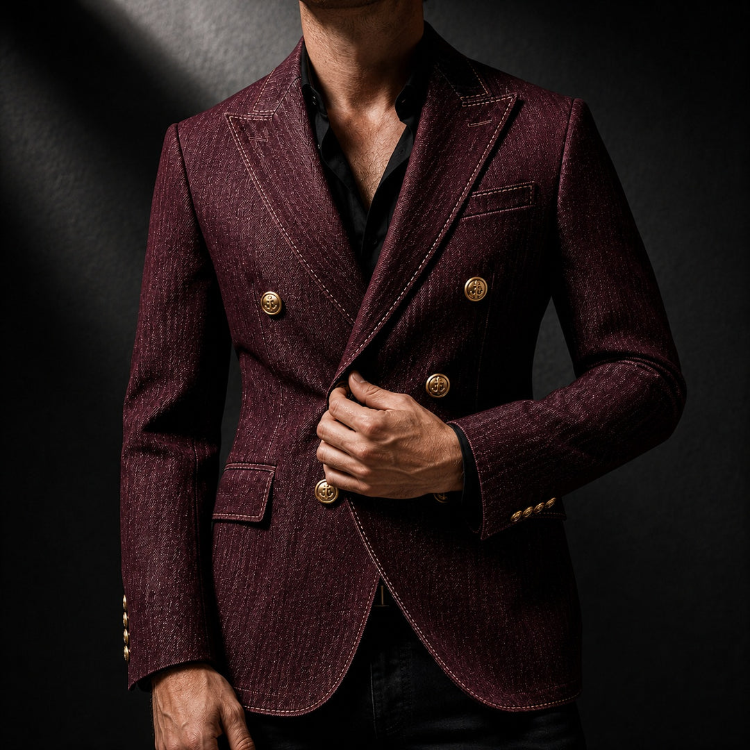 Ammiraglio Double-Breasted Denim Blazer — ce_studio_01