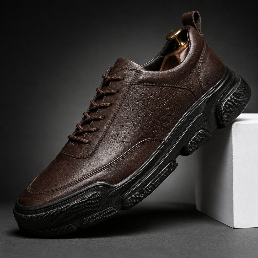 Andria Leather Trainer Shoes — ce_angle_01