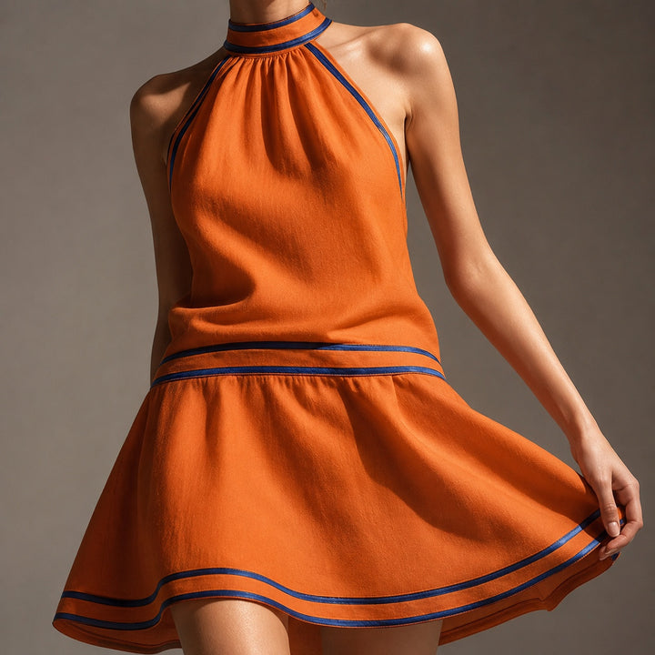 Aranciata Halter Mini Dress — ce_studio_01