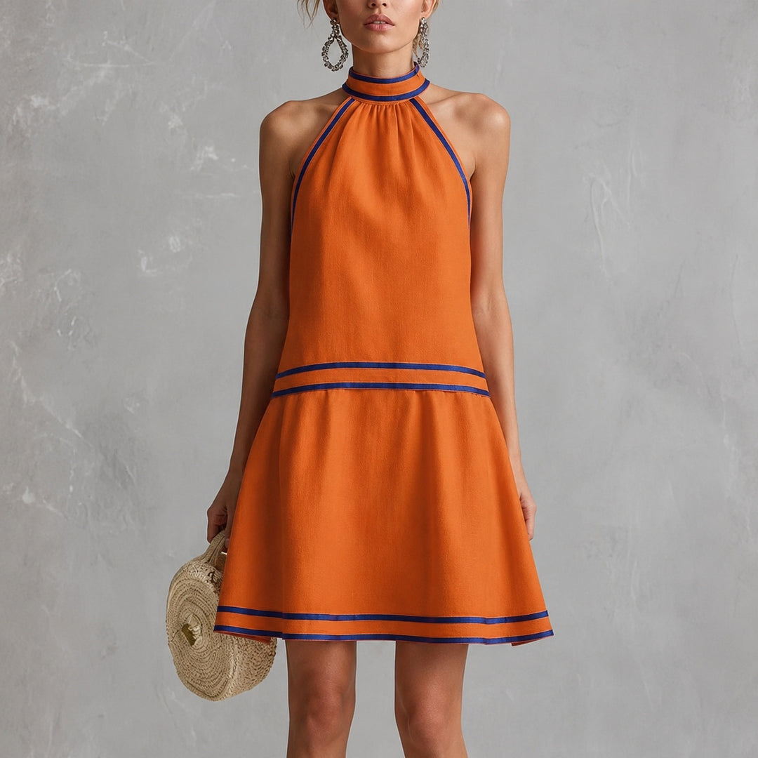 Aranciata Halter Mini Dress — ce_pivot_front_02