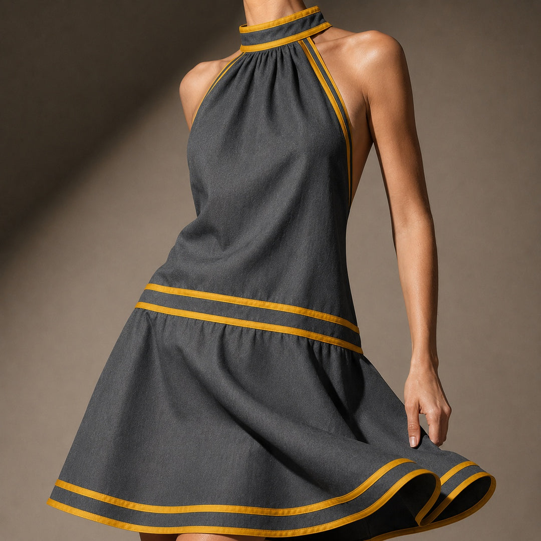 Aranciata Halter Mini Dress — ce_studio_01