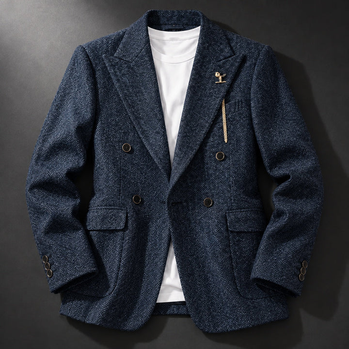 Ashcroft Herringbone Double-Breasted Blazer — ce_soul_s1_01