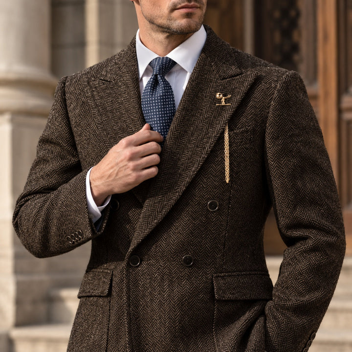 Ashcroft Herringbone Double-Breasted Blazer — ce_soul_s2_01