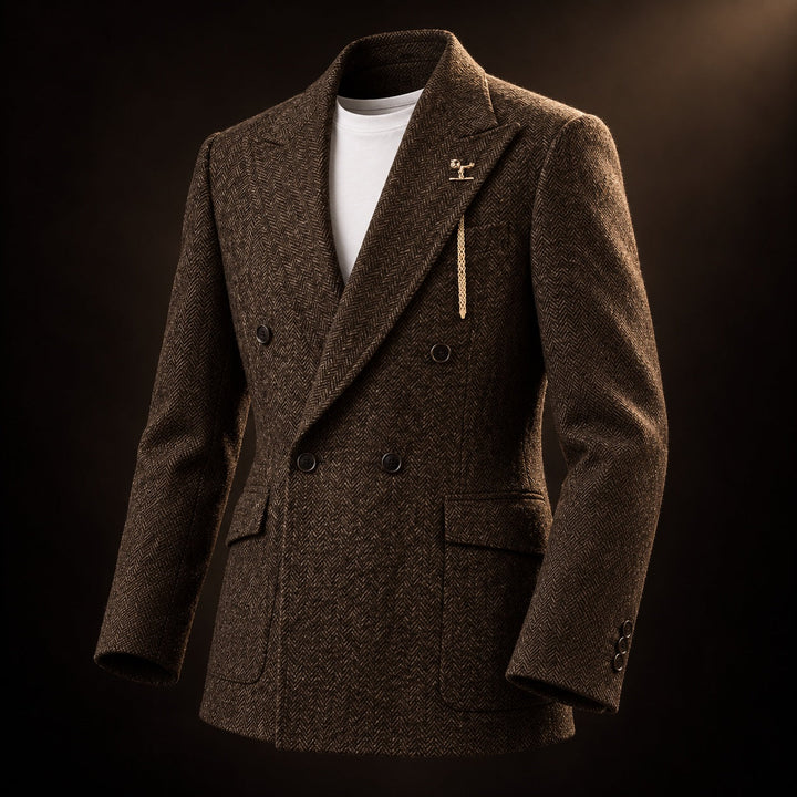 Ashcroft Herringbone Double-Breasted Blazer — ce_soul_s3_01