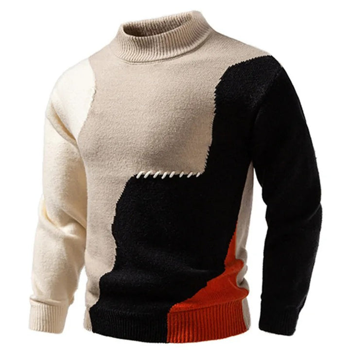 Driftwave Patchwork Knit Sweater