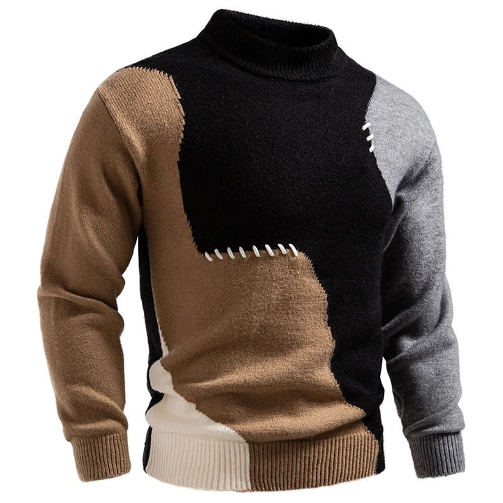 Driftwave Patchwork Knit Sweater