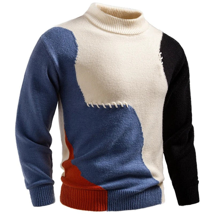 Driftwave Patchwork Knit Sweater