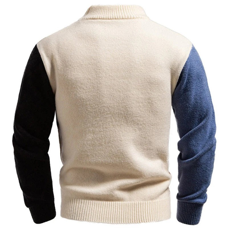 Driftwave Patchwork Knit Sweater