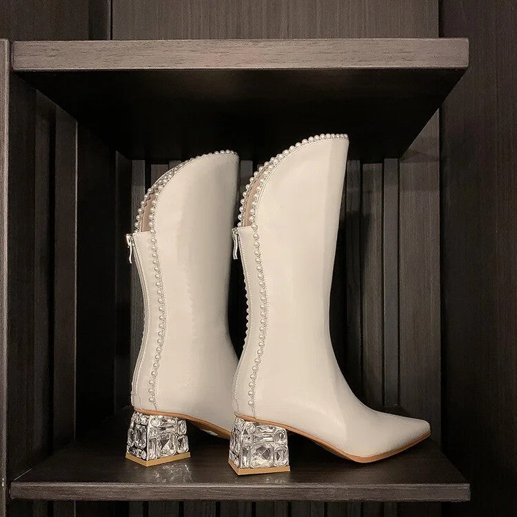 Rosalind Beaded Knee Boots