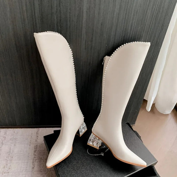 Rosalind Beaded Knee Boots