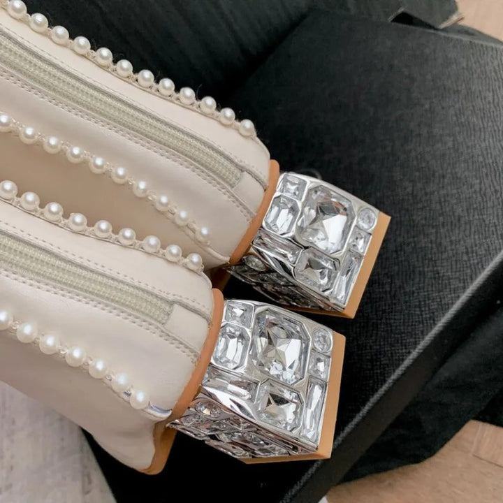 Rosalind Beaded Knee Boots