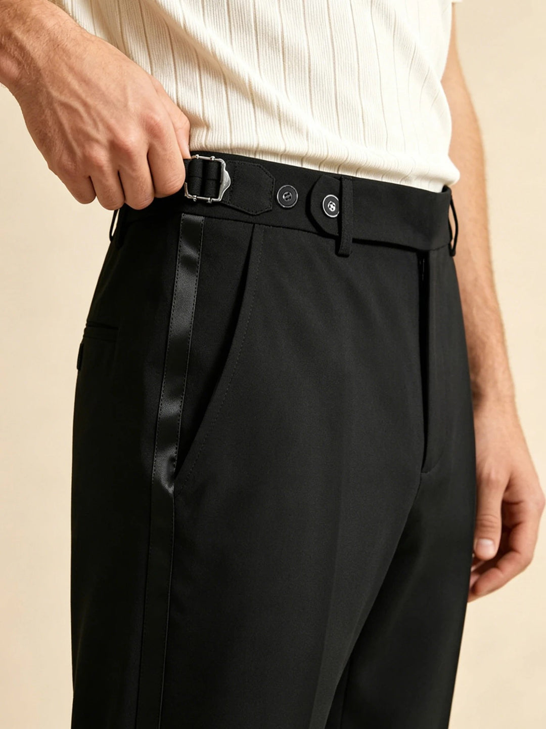 Napoli Side-Buckle Trousers