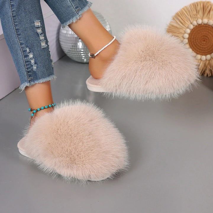 Powderpuff Fluffy Slides