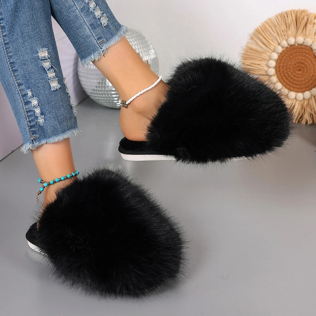 Powderpuff Fluffy Slides