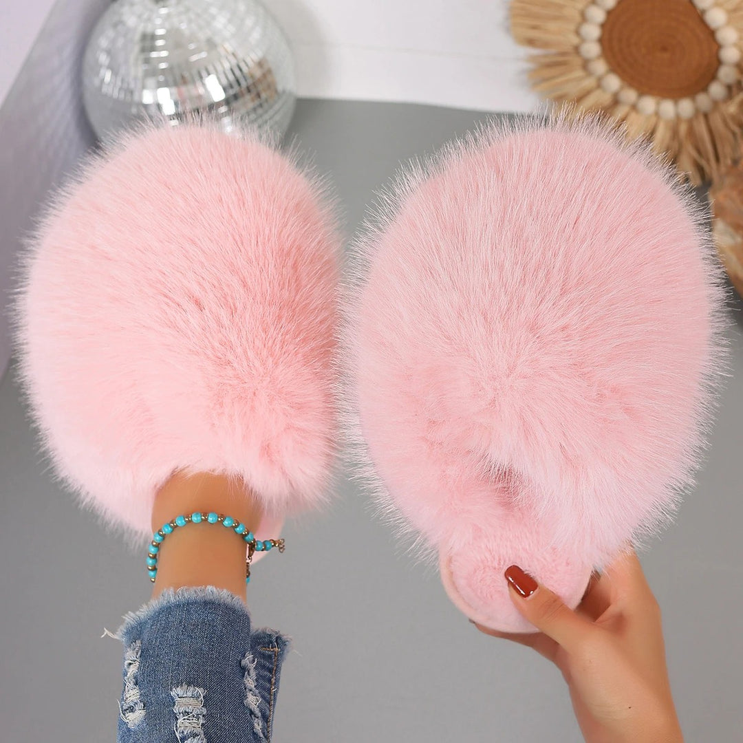 Powderpuff Fluffy Slides