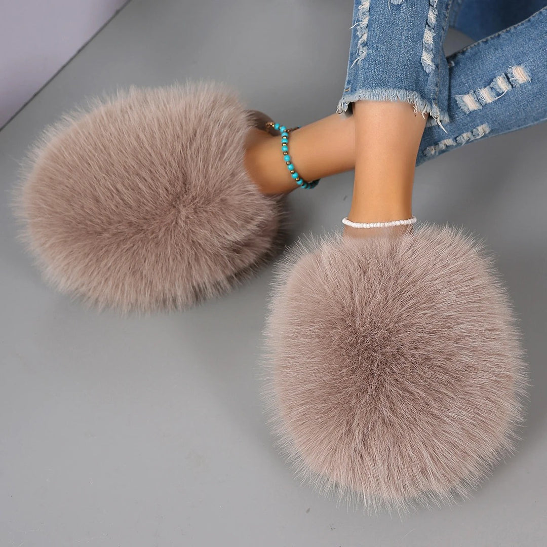 Powderpuff Fluffy Slides
