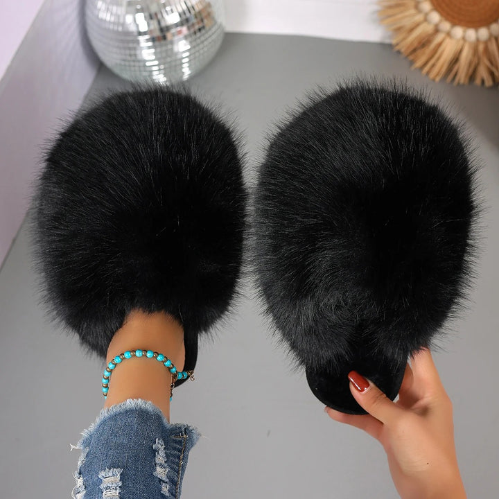 Powderpuff Fluffy Slides