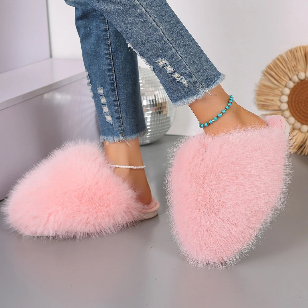 Powderpuff Fluffy Slides