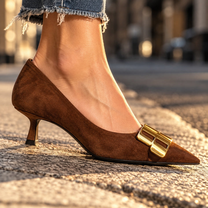 Bardot Buckle Pointed Pumps — ce_brooklyn_s2_01