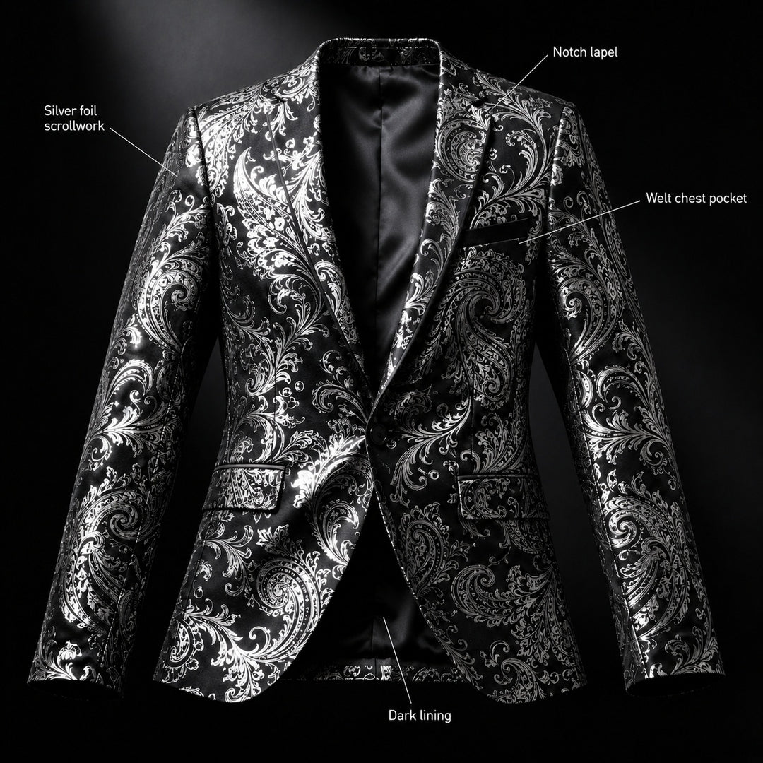 Barocco Foil-Print Party Blazer — ce_metastatic_02