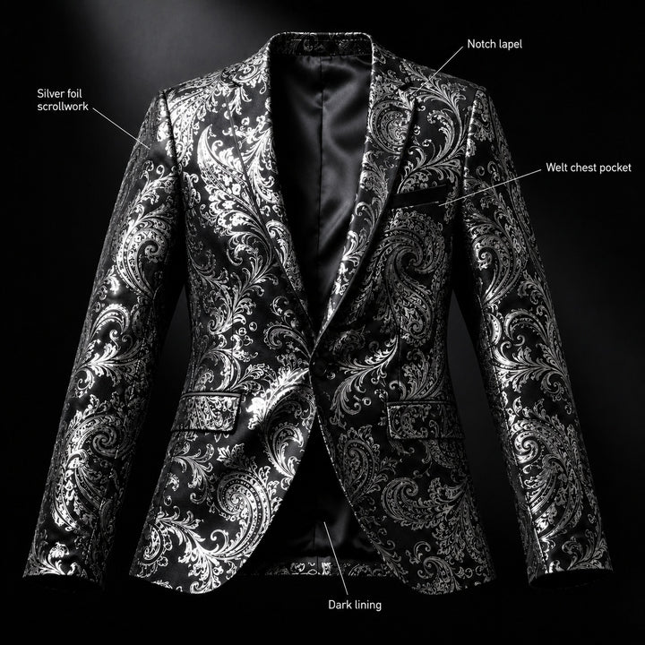 Barocco Foil-Print Party Blazer — ce_metastatic_02