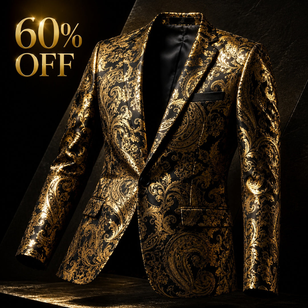 Barocco Foil-Print Party Blazer — ce_metastatic_03
