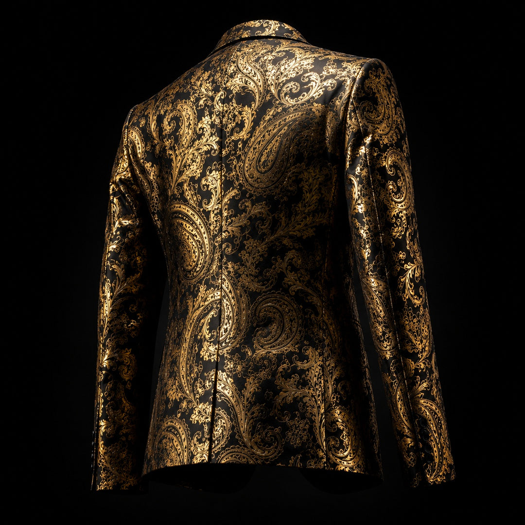 Barocco Foil-Print Party Blazer — ce_metastatic_05