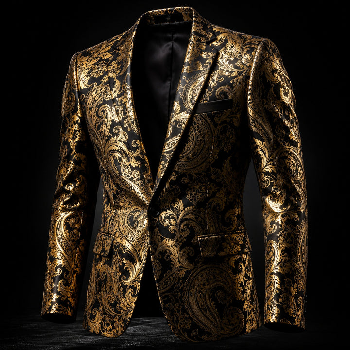 Barocco Foil-Print Party Blazer — ce_metastatic_07