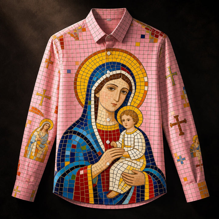 Basilica Stained-Glass Print Shirt — ce_metastatic_05