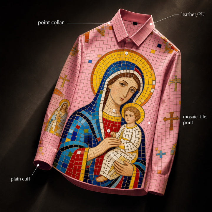 Basilica Stained-Glass Print Shirt — ce_metastatic_06
