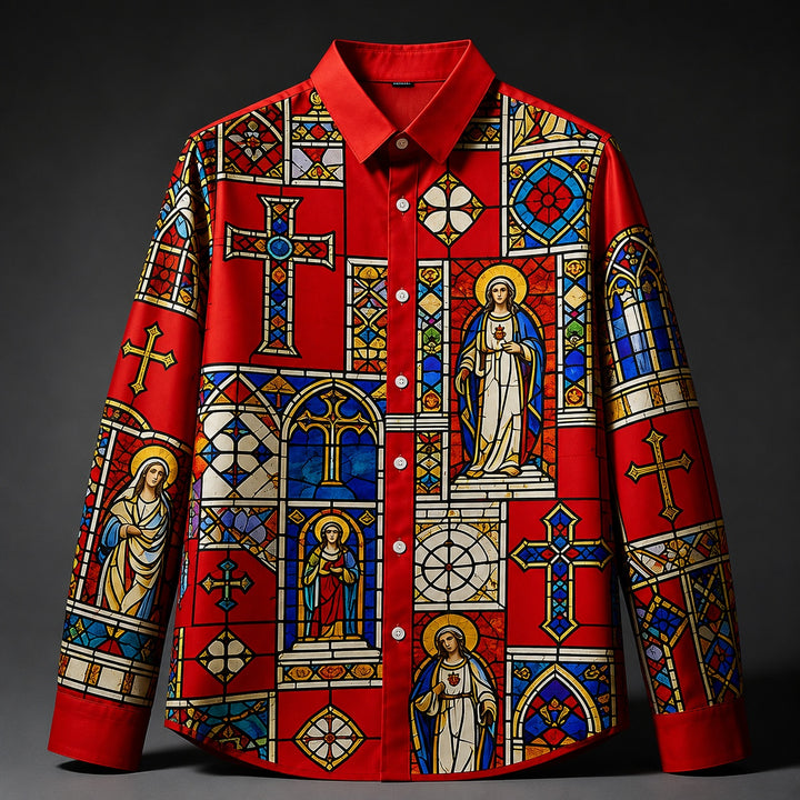 Basilica Stained-Glass Print Shirt — ce_metastatic_08