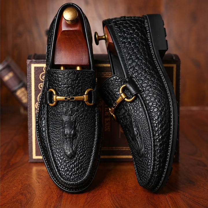 Bayou Croc Driving Loafers — ce_angle_01
