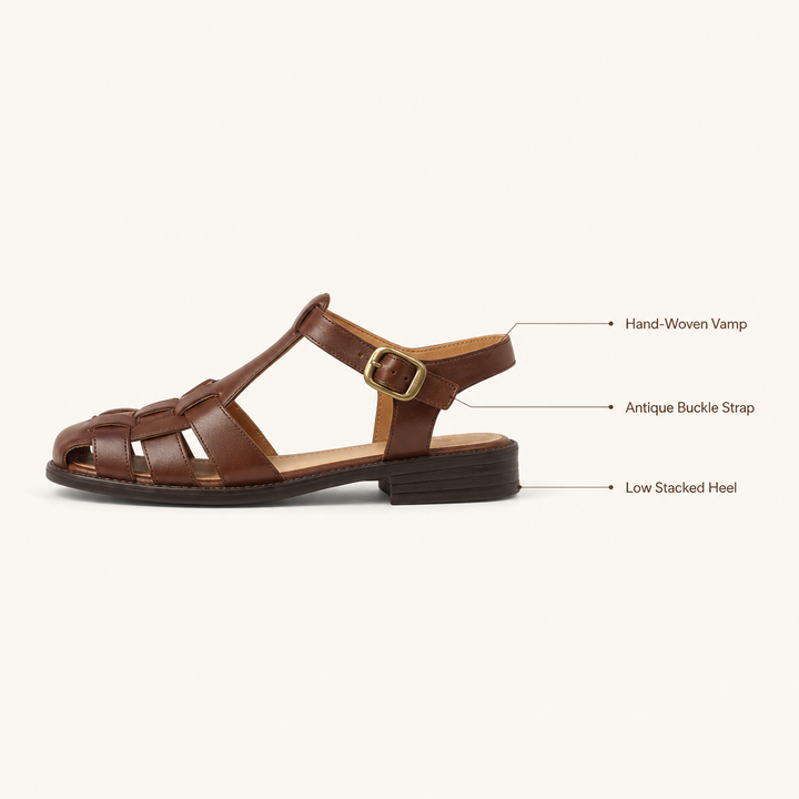 Tessari Woven T-Strap Sandals — 05_feature_callout_stack