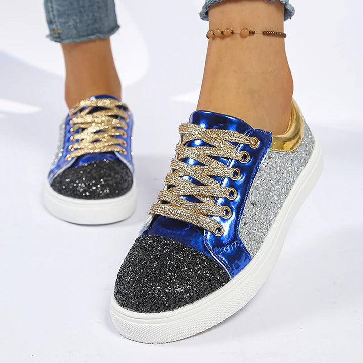 Scintillio Glitter Lace-Up Sneakers