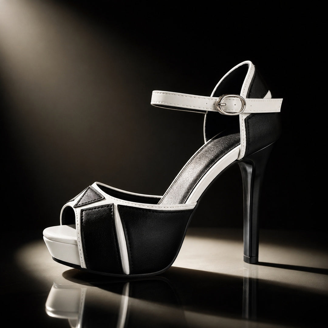 Bicolore Peep-Toe Platform Heels — ce_metastatic_07